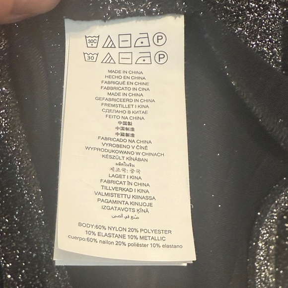 Michael Kors Black&Silver Shimmer Long Sleeve Dress. Excellent condition. Small. - Picture 6 of 13